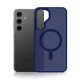 Dėklas 3mk Smoke MagCase telefonui Samsung Galaxy S24, pusiau permatomas mėlynas