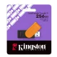 Kingston DataTraveler Exodia S 256GB USB 3.2 atmintinė, juoda/oranžinė