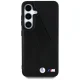 BMW Leather Oversized Stripes MagSafe dėklas Samsung Galaxy S25, juodas