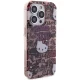 Hello Kitty Dėklas iPhone 14 Pro Telefonui IML Tags Graffiti, Rožinis