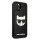 Karl Lagerfeld Ikonik 3D Rubber dėklas iPhone 13 mini, Juodas