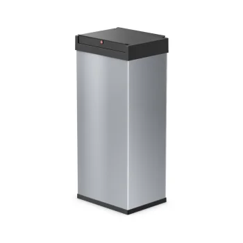 Šiukšliadėžė Hailo Big-Box Swing XL su švytuokliniu dangčiu, 52 l, sidabrinė