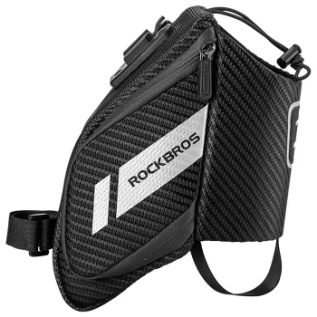 Rockbros C32BK balnelio krepšys 1.5L su kišene gertuvei, juodas