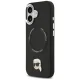 Karl Lagerfeld Karl Pin MagSafe dėklas, skirtas iPhone 17, juodas
