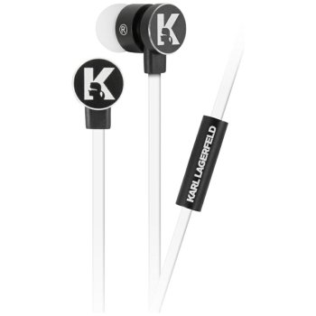 Karl Lagerfeld 3.5mm Wired In-Ear Headphones Black/White