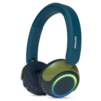 Philips TAK4200CT/00 Wireless On-Ear Headphones for Children, Blue/Green