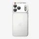 Spigen Optik Pro XL Glas.tR EZ Fit kameros apsauginis stiklas iPhone 18 Pro, tamsiai pilkas