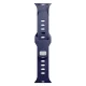 3mk silikoninis laikrodžio dirželis Apple Watch 42 / 44 / 45 / 49 mm, mėlynas