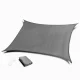 Rectangular Sun Shade Sail 2x3m Waterproof Garden Canopy ModernHome, Grey