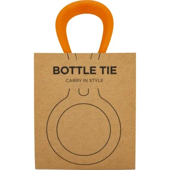 Silikoninis gertuvių laikiklis 24Bottles Bottle Tie, Total Orange