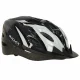 Adjustable bike helmet with ventilation, size M (54-58 cm), black and white