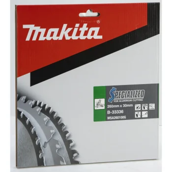 Diskinio pjūklo diskas Makita B-33336 SPECIALIZED 260x30 mm 100Z aliuminiui