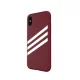 Adidas OR Molded PU Suede dėklas iPhone X / XS, bordo