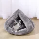 Pet Bed Sofa Mattress Mat Cushion Nest Sleeping Place for Cat Dog - 33x35x45cm, Gray