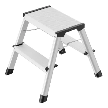 Sulankstomos kopėčios Hailo D60 StandardLine 2 x 2, sidabrinės