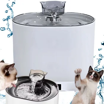 Automatinė kačių girdykla su judesio jutikliu ir filtru, 2.2L, balta