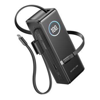 Išorinė baterija EcoFlow RAPID 25000mAh 170W su integruotais laidais