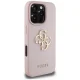 Guess Grained Big 4G Logo Case for iPhone 16 Pro Pink
