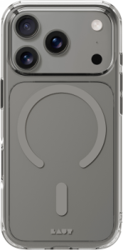 Laut Crystal Fluro MagSafe dėklas iPhone 17 Pro telefonui, pilkas/skaidrus