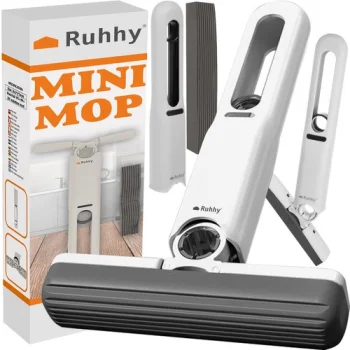 Ruhhy 00024345 Mini Mop with 2 Pads, White