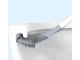 Silicone Toilet Brush with Wall Mount, White