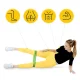 Pasipriešinimo guma mankštai 4FIZJO MINI POWER BAND 1 mm 10-15 kg, žalia