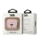 Karl Lagerfeld Silicone Karl Head 3D dėklas AirPods 3 rožinis