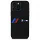 BMW dėklas iPhone 16 Pro Max telefonui Silicone Middle Stripe MagSafe, juodas