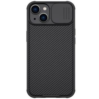 Dėklas Nillkin CamShield Pro telefonui Apple iPhone 14 Plus su kameros dangteliu, juodas