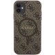 Guess dėklas iPhone 11 / XR su MagSafe, 4G Collection, ruda