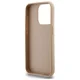 DKNY Quilted Stack Logo dėklas telefonui iPhone 15 Pro Max, smėlio spalvos