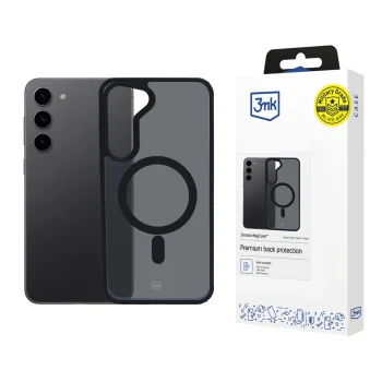 3MK Smoke MagCase apsauginis dėklas Samsung Galaxy S23 5G, juodas