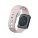 3mk silikoninis laikrodžio dirželis Apple Watch 42 / 44 / 45 / 49 mm, bežinis