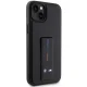BMW dėklas iPhone 14 / 15 / 13 su Grip Stand Hot Stamp rankenėle, juodas
