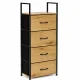 Komoda su 4 audinio stalčiais ModernHome, 40.5 x 24 x 101.5 cm