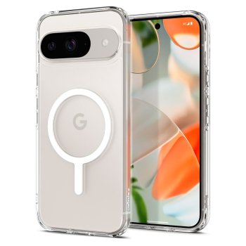 Spigen Ultra Hybrid OneTap Ring MagSafe dėklas Google Pixel 9 Pro, baltas