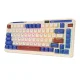 Belaidė mechaninė klaviatūra Royal Kludge KZZI K75 pro RGB, retro mėlyna