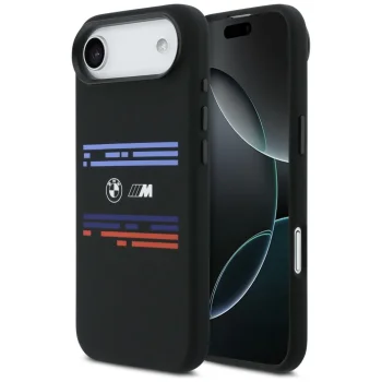 BMW M Silicon Horizontal Line MagSafe Case for iPhone Air, Black