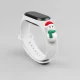 Kalėdinis dirželis Xiaomi Mi Band 3 / 4 Sniego Senis Baltas