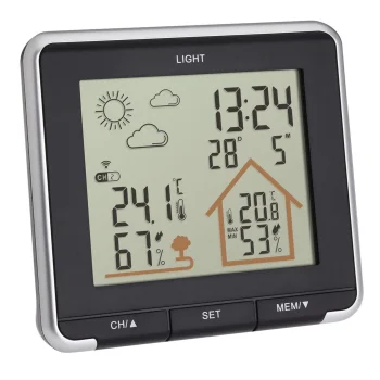 Belaidė meteorologinė stotelė TFA 35.1153.01 LIFE, juoda