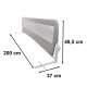Fold Down Safety Bed Rail Guard 200 cm, Grey