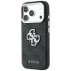 Guess 4G & Big Strass Logo dėklas telefonui iPhone 17 Pro Max / 18 Pro Max, juodas