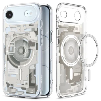 Spigen Ultra Hybrid Mag Zero One dėklas, skirtas iPhone 17 / 17 Air, pilkas