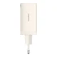 Sieninis įkroviklis Baseus GaN5, 2x USB-C ir USB, 65W su 1m laidu, baltas