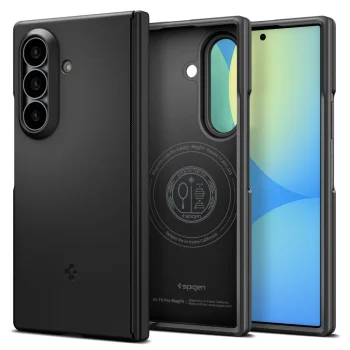 Spigen Air Fit Pro MagSafe dėklas telefonui Samsung Galaxy Z Fold 8 Ultra, juodas