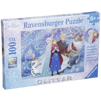 Dėlionė Ravensburger Disney Frozen Glittery Snow XXL, 100 det.
