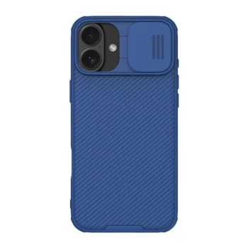 Nillkin CamShield Pro dėklas iPhone 16 Plus, mėlynas