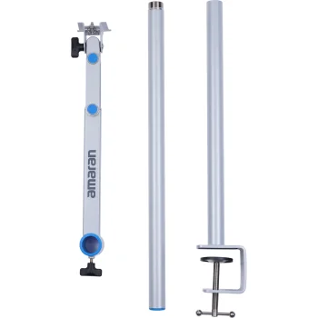 Stalinis spaustuvas-stovas Amaran Verge Desk Clamp Stand, sidabrinis