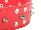 Adjustable Dog Collar with Studs, Faux Leather, XL