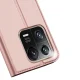 Atverčiamasis dėklas Dux Ducis Skin Pro skirtas Xiaomi 13 Pro su stovu ir kortelių kišene, rožinis